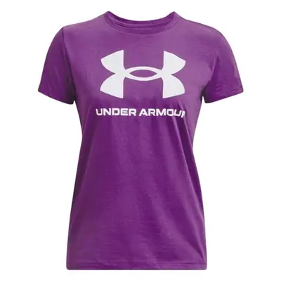 Under Armour LIVE SPORTSTYLE GRAPHIC SS Női póló, lila, méret