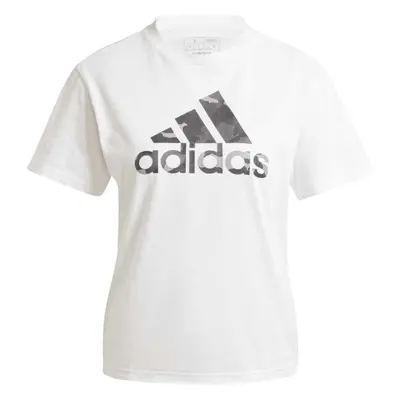 adidas CAMO GRAPHIC T-SHIRT Női póló, fehér, méret