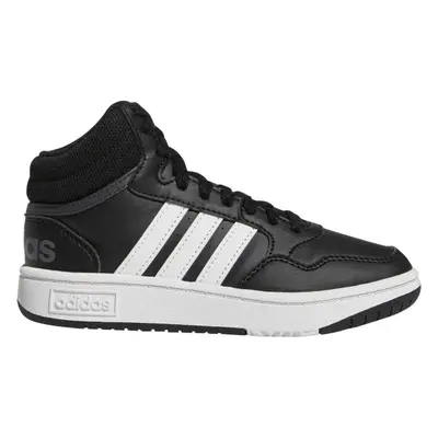 adidas HOOPS 3.0 MID K Fiú bokacipő, fekete, méret 1/3