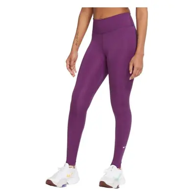 Nike ONE DF MR TGT W Női sportlegging, bordó, méret