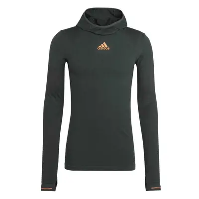 adidas X-CITY TOP Férfi pulóver futáshoz, sötétszürke, méret