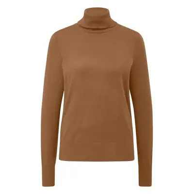 s.Oliver RL POLO NECK JUMPER NOOS Pulóver garbó nyakkal, barna, méret