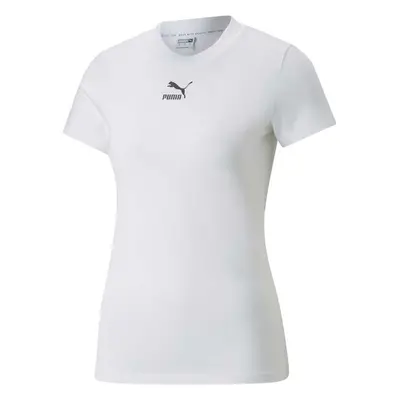 Puma CLASSICS SLIM TEE Női póló, fehér, méret