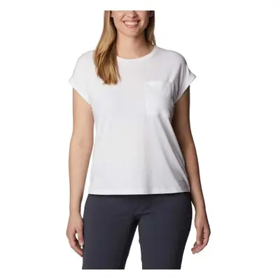 Columbia BOUNDLESS TREK SHORT SLEEVE TEE Női póló, fehér, méret