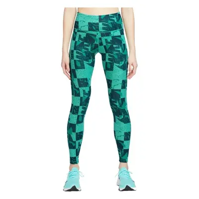 Nike DF FAST MR TGHT NV Női legging, zöld, méret