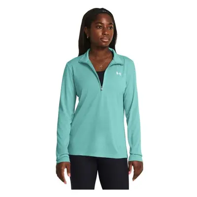 Under Armour TECH TEXTURED 1/2 ZIP Női felső, türkiz, méret