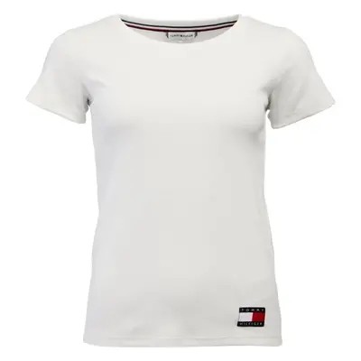 Tommy Hilfiger TOMMY RIB-SS TEE Női póló, szürke, méret