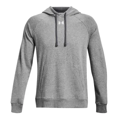 Under Armour RIVAL FLEECE HOODIE Férfi pulóver, szürke, méret