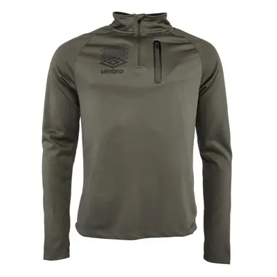 Umbro FW TERRACE POLY 1/4 ZIP Férfi pulóver, khaki, méret