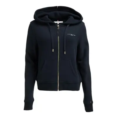 Tommy Hilfiger REG MINI CORP ZIP HOODIE Női pulóver, sötétkék, méret