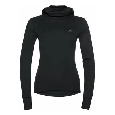 Odlo W BL TOP FACEMASK L/S ACTIVEWARM ECO Női funkcionális felső, fekete, méret