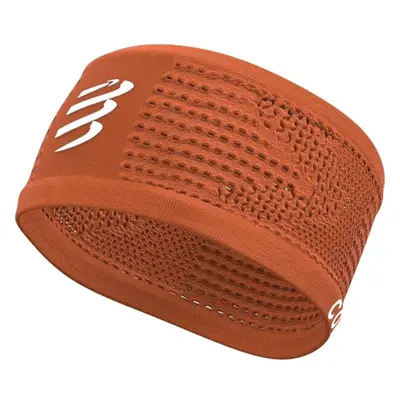 Compressport HEADBAND ON/OFF Sportos futó fejpánt, narancssárga, méret