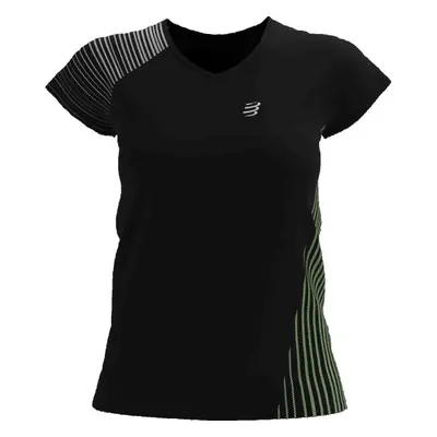 Compressport PERFORMANCE SS TSHIRT Női póló futáshoz, fekete, méret