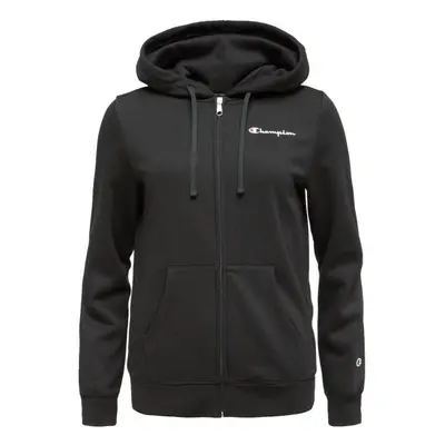 Champion HOODED FULL ZIP Női pulóver, fekete, méret