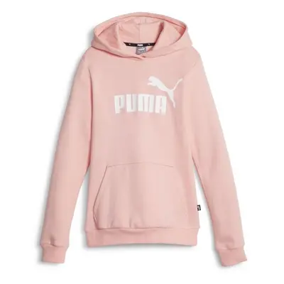 Puma ESS LOGO HOODIE FL G Lány pulóver, rózsaszín, méret