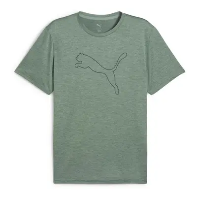 Puma TAD ESSENTIAL HEATHER CAT TEE Férfi póló, sötétzöld, méret