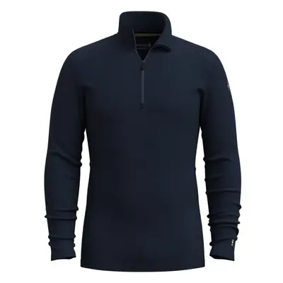 Smartwool CLASSIC THERMAL MERINO BL 1/4 ZIP Férfi thermo felső, sötétkék, méret