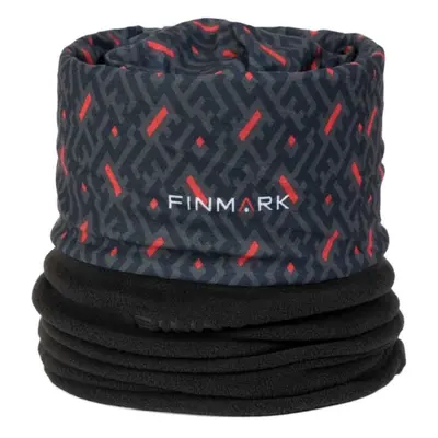 Finmark FSW-226 Multifunkcionális kendő fleece résszel, sötétszürke, méret