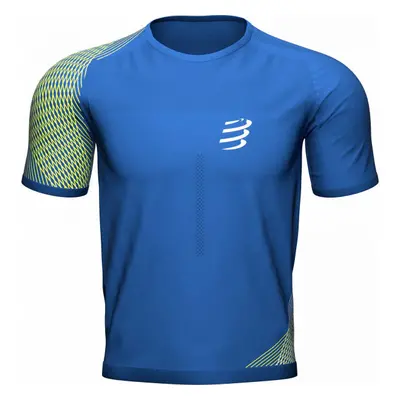 Compressport PERFORMANCE SS TSHIRT Férfi futófelső, kék, méret