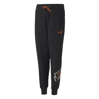 Puma ALPHA HOLIDAY SWEATPANTS FL B Gyerek melegítőnadrág, fekete, méret