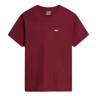 Vans MN LEFT CHEST LOGO TEE Férfi póló, bordó, méret