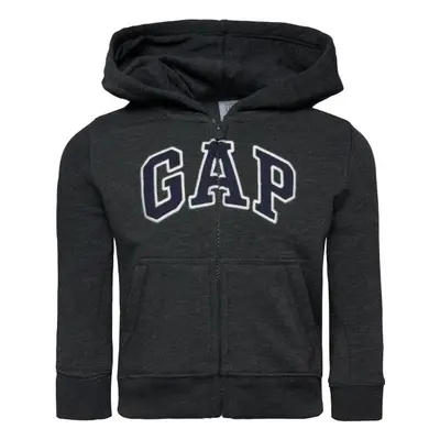 GAP FULLZIP LOGO Fiú pulóver, sötétszürke, méret