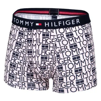 Tommy Hilfiger TRUNK PRINT Férfi boxeralsó, fehér, méret