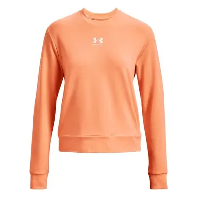 Under Armour RIVAL TERRY CREW Női pulóver, narancssárga, méret