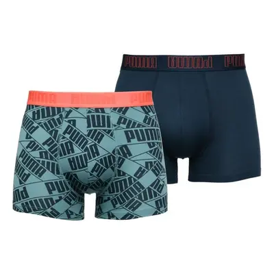 Puma PRINT BOXER 2P Férfi boxeralsó, kék, méret