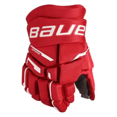 Bauer SUPREME M3 GLOVE-JR Junior jégkorong kesztyű, piros, méret