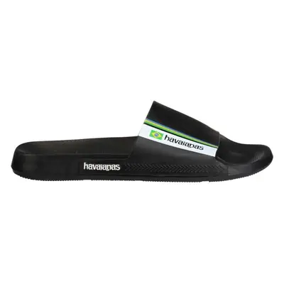 HAVAIANAS SLIDE BRASIL Uniszex papucs, fekete, méret 45/46