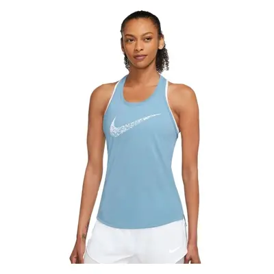 Nike W NK SWOOSH RUN TANK Női sporttop, világoskék, méret