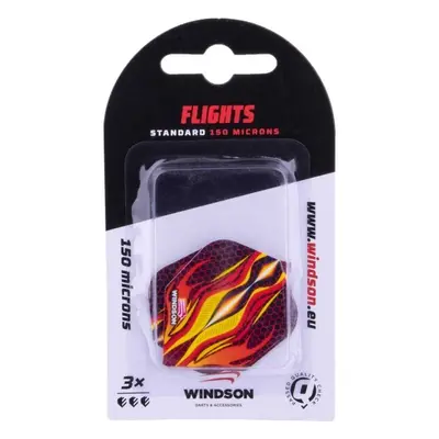 Windson WILDFIRE Három darab darts toll, narancssárga, méret