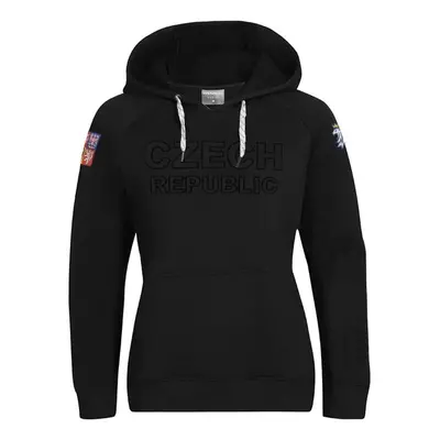 Střída CZECH HOODY Női pulóver, fekete, méret