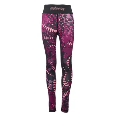 Fitforce GALLIA Lány fitnesz leggings, fekete, méret