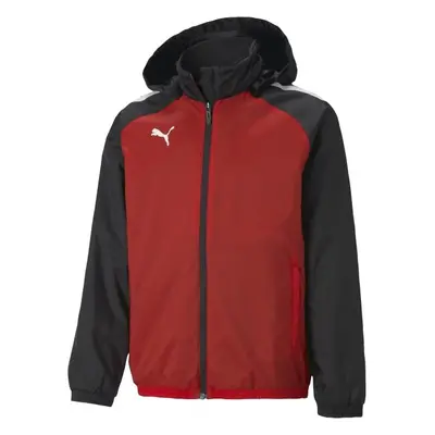 Puma TEAMLIGA ALL WEATHER JKT JR Fiú kabát, fekete, méret