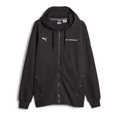 Puma BMW MOTORSPORT FULL-ZIP HOODIE Férfi pulóver, fekete, méret