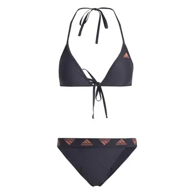 adidas TRIANGLE BIKINI Kétrészes női fürdőruha, sötétszürke, méret