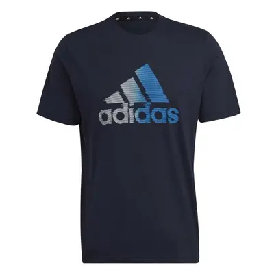 adidas D2M LOGO TEE Férfi edzőpóló, fekete, méret