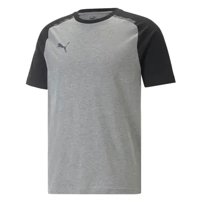 Puma TEAMCUP CASUALS TEE Futballpóló, sötétszürke, méret