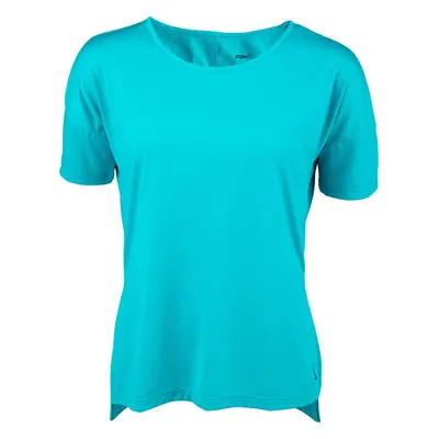 Nike SHORT-SLEEVE YOGA TRAINING TOP Női póló jógára, türkiz, méret