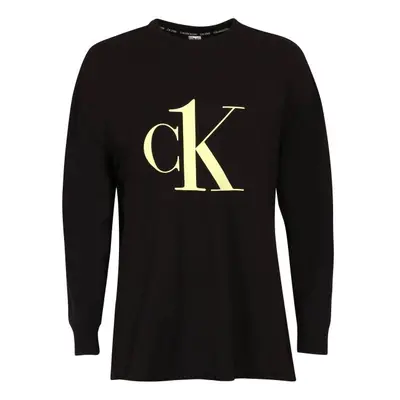 Calvin Klein CK1 COTTON LW NEW-L/S SWEATSHIRT Női pulóver, fekete, méret