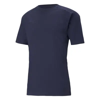 Puma TEAMCUP CASUALS TEE Futballpóló, sötétkék, méret