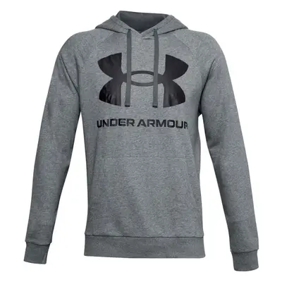 Under Armour RIVAL FLEECE BIG LOGO HD Férfi pulóver, szürke, méret