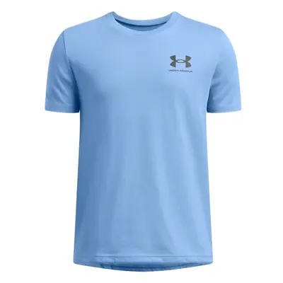 Under Armour SPORTSTYLE LEFT CHEST SS Rövidujjú fiú póló, világoskék, méret