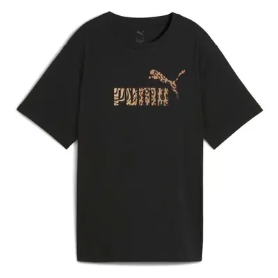 Puma ESSENTIALS GRPHIC ANIMAL RELXED TEE Női póló, fekete, méret