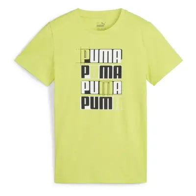 Puma ESSENTIALS + LOGO LAB TEE B Fiú póló, sárga, méret