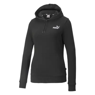 Puma ESSENTIALS + EMBROIDERY HOODIE TR Női pulóver, fekete, méret