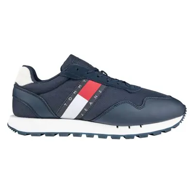 Tommy Hilfiger RETRO LEATHER TJM RUNNER Férfi szabadidőcipő, sötétkék, méret