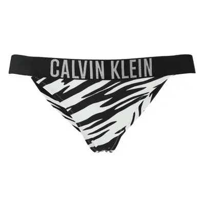 Calvin Klein INTENSE POWER-BRAZILIAN-PRINT Női fürdőruha alsó, fekete, méret